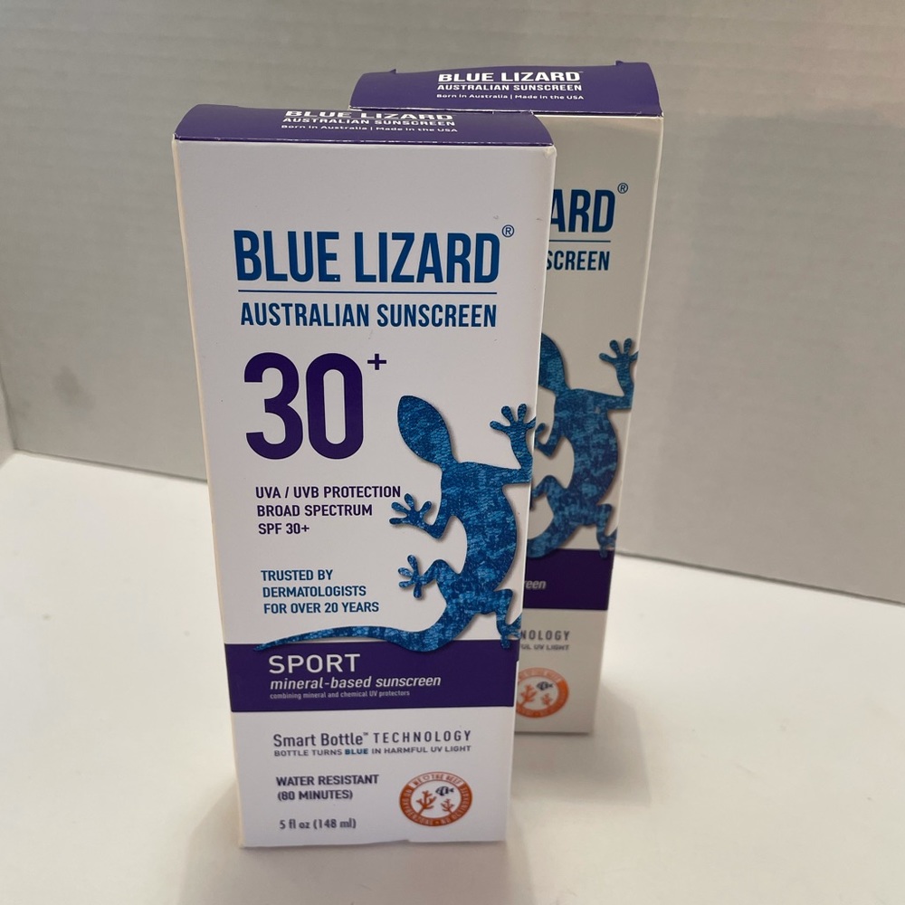 2 Blue Lizard Sport Mineral Sunscreen SPF 30